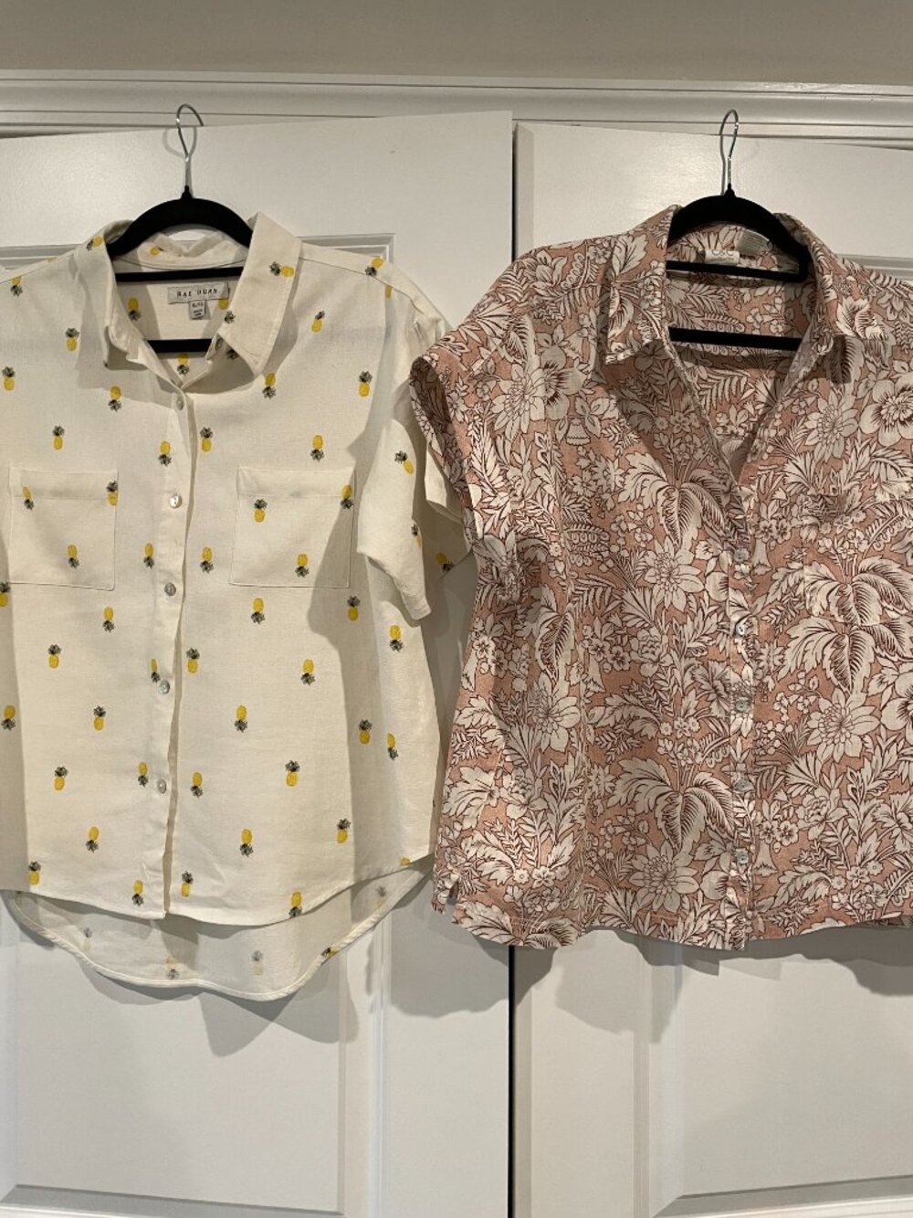 Women's Linen Tops SET of 2 Size XL